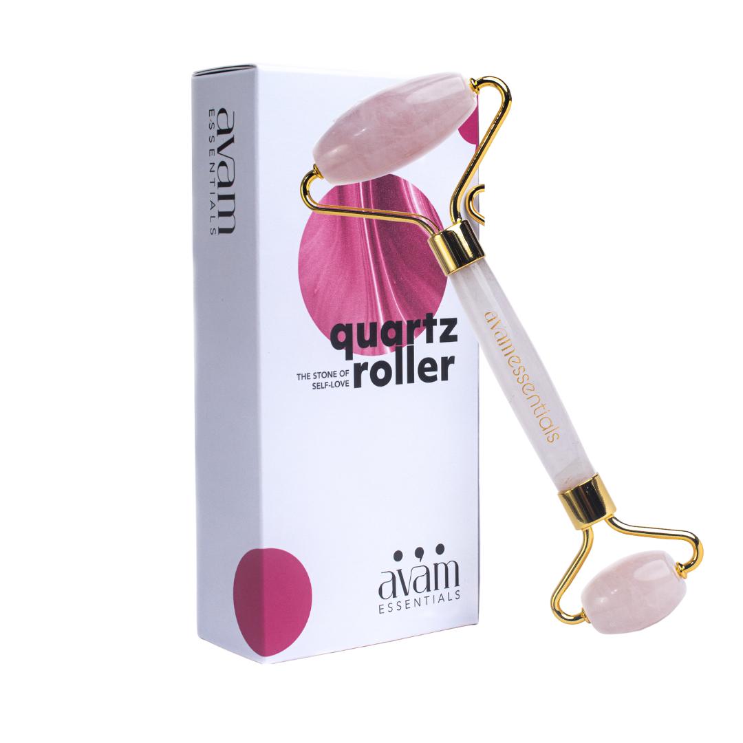 Rose Gua Sha and Rose Facial Roller Gift set