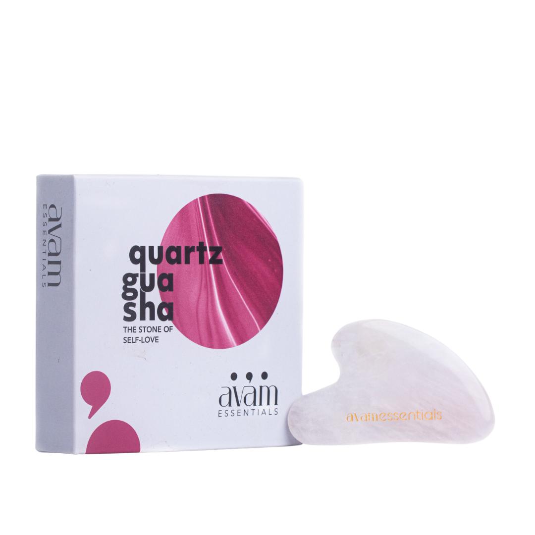Rose Gua Sha and Rose Facial Roller Gift set