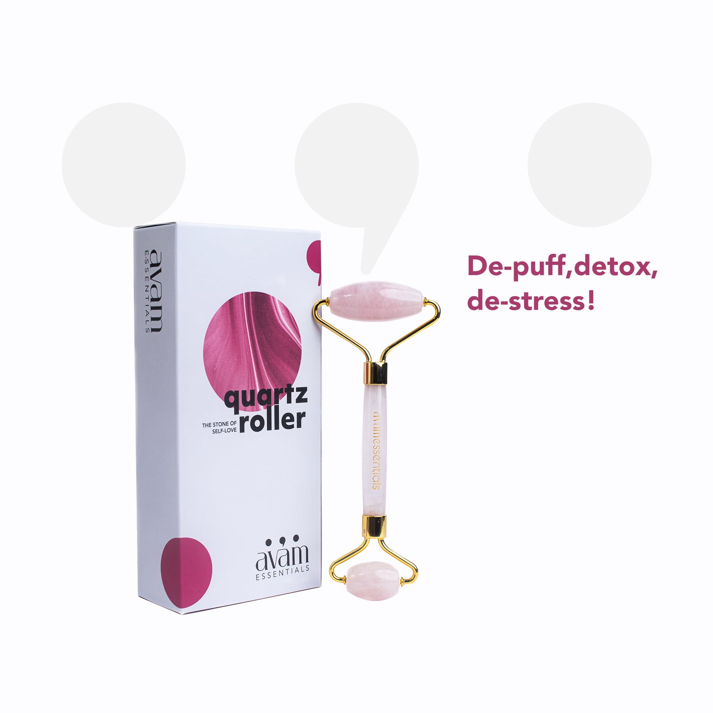 Rose Quartz Roller For Face