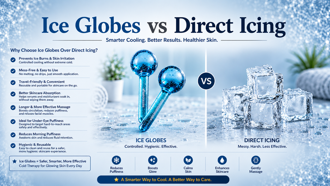 Ice Globes vs Ice Cubes: Why Ice Globes Are Better for Your Skin