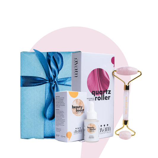 Facial Roller and Serum Gift set