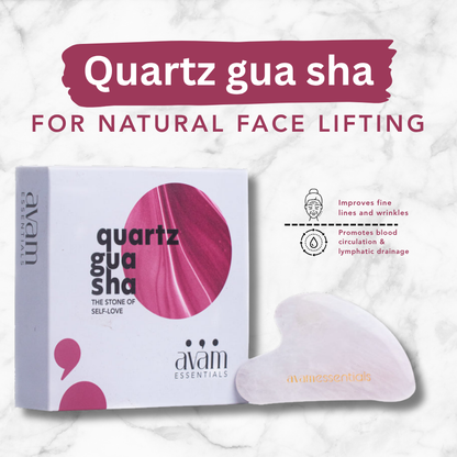 Rose Quartz Gua Sha For Face Lifting