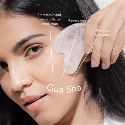 Rose Quartz Gua Sha For Face Lifting