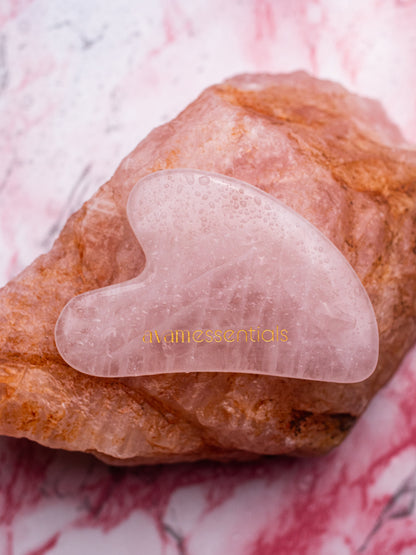 Rose Quartz Gua Sha For Face Lifting