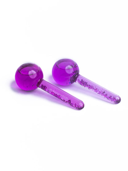 Ice Globes for Face: 5-Minute Facial Ice Massager for Depuffing